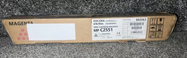 Ricoh Print Toner Cartridge MAGENTA MP C2551 842063 #186