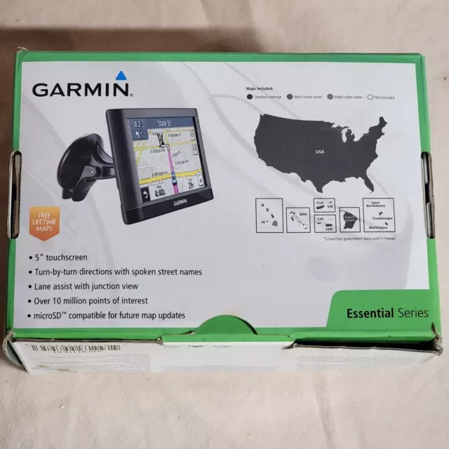 Garmin Nuvi 52LM GPS Essential Series - Original Box - Free Lifetime Map Updates