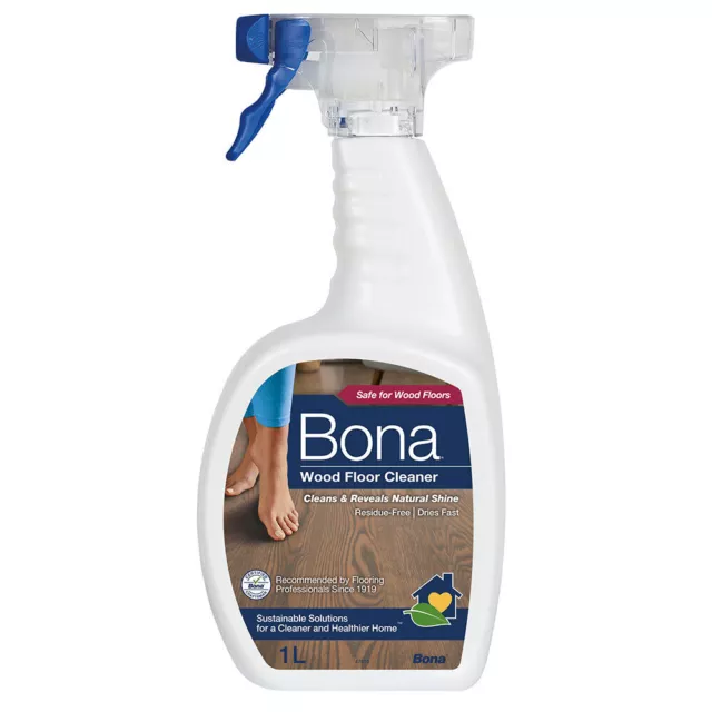 Bona 1L Wood Floor Cleaner Spray Maintenance/Cleaning for Wooden/Timber Surface