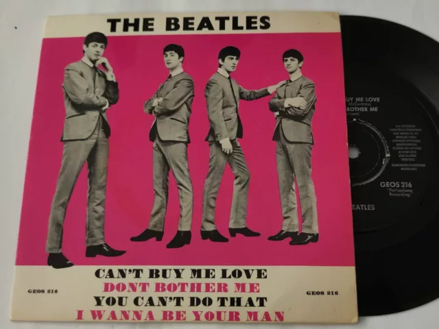 Very rare The Beatles EP Can't Buy Me Love Odeon GEOS 216 Sweden Exc/VG+!