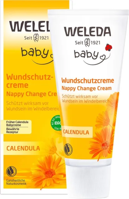 WELEDA Bio Baby Calendula Wundschutzcreme 75ml - Naturkosmetik Wundsalbe