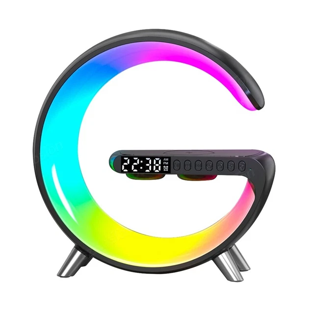 Caricabatterie Wireless, Altoparlante Bluetooth, Lampada di Proiezione, RGB-Nachtli2499