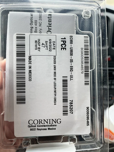 CORNING ECM8 UM08 05 E6Q ULL EDGE8 MTP TO LC Duplex Module NEW SEE 