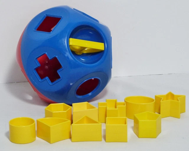VTG TUPPERWARE SHAPE-O-BALL Kids Education Sort Toy x 10 Puzzle Blocks  Complete $29.76 - PicClick CA