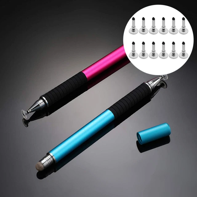 Penna Capacitiva METRO 2-in-1 Per Touchscreen - Con 20 Punte Di Ricambio, Universale Per Smartphone E Tablet
