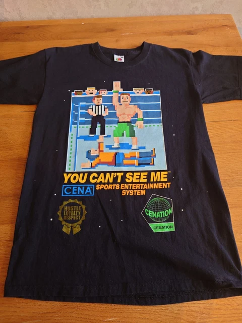 John Cena T-Shirt Herren - U Can't See Me Logo Baumwolle