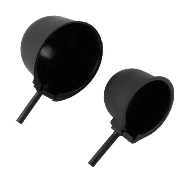 Practical Set of Two Black Bait Spoon Feeders for Productive Fishing Trips