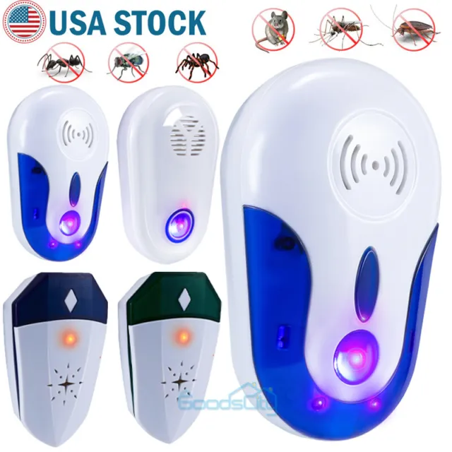 Ultrasonic Mouse Repellent Squirrel Rodent Pest Insect Rat Bug Repeller Plug-In