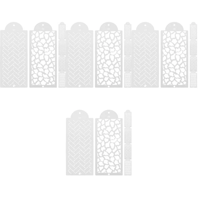 24 PCs Hohlmalerei Schablonen DIY -Malvorlagen Plastikschablonen zum Malereien