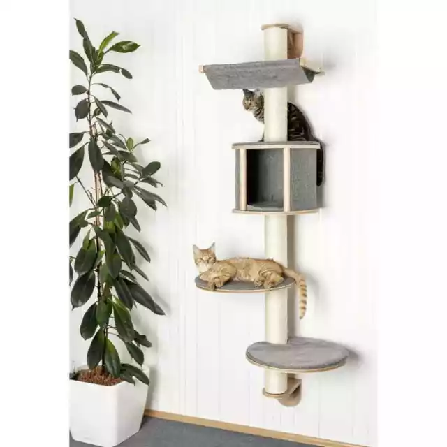 Kerbl Arbre à chats mural Dolomit Tofana 168 cm Gris 81540