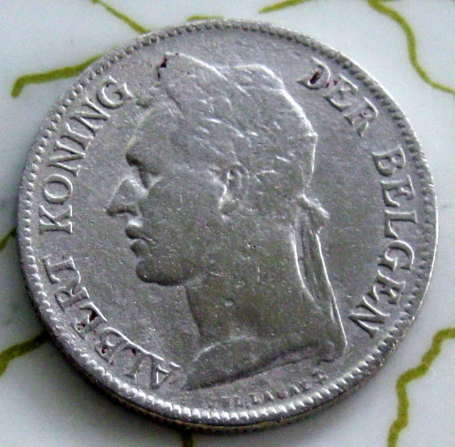 Coin Belgian Congo 50C 1922 Vf 175