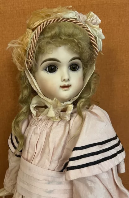 NICE HTF Antique French Bebe Fleur B11F Artist Reproduction Bisque Head Doll 21"