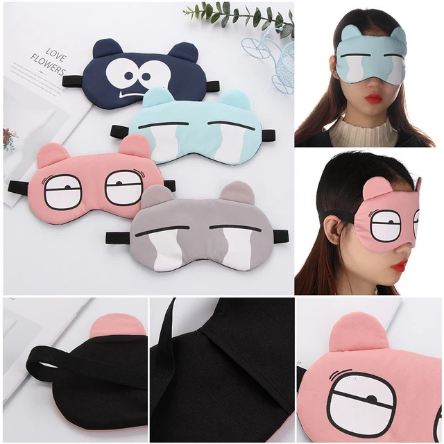 Maschera per occhi benda imbottita morbida ombreggiante paraocchi per dormire paraocchi aiuto per dormire
