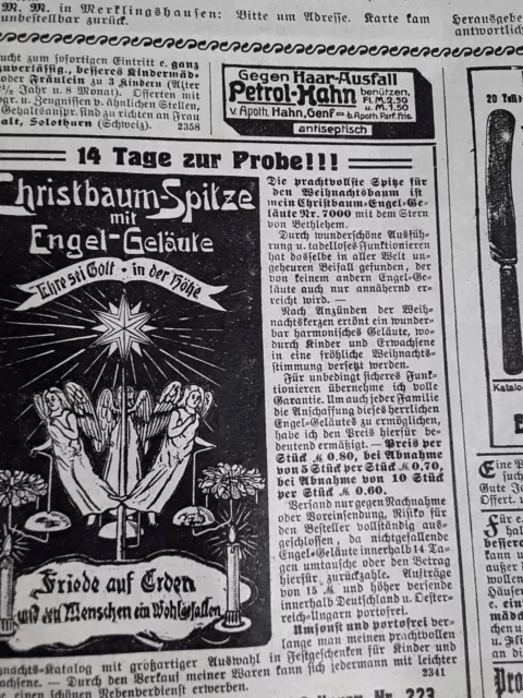 Zeitungsartikel mit Werbung SOLINGEN  original aus Erbschaft