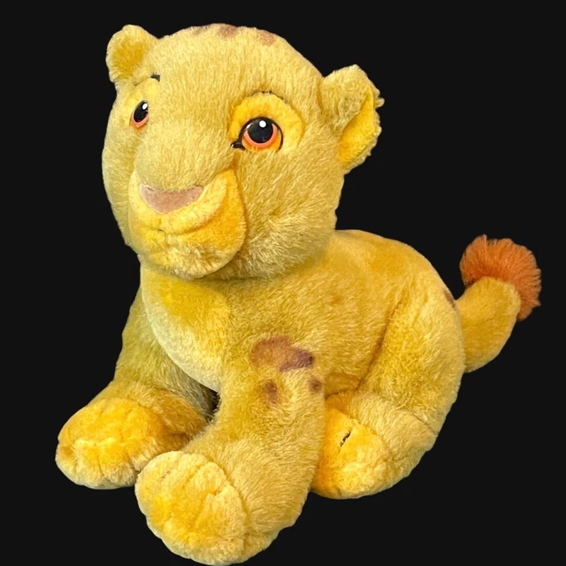 VINTAGE DISNEY STORE The Lion King Baby Cub Simba 8" Plush Stuffed