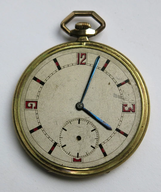 Chaîne De Montre à Gousset Ancienne Plaquée Or Avec Breloque Ancre De Marine - Occasion Vintage