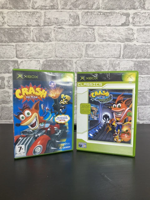 XBOX ORIGINAL CRASH Bandicoot Wrath Of Cortex & Crash Tag Team Racing ...
