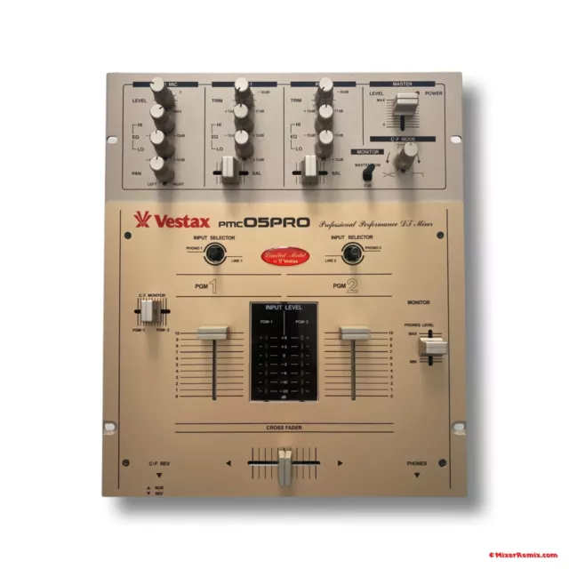 Vestax PMC 05 Pro Q Ltd Edition Reproduction Gold Faceplate DJ Qbert