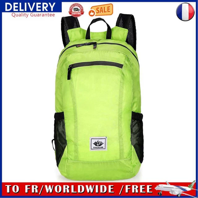 20L Large Waterproof Folding Climbing Backpack Bags Travel Rucksack (Green)