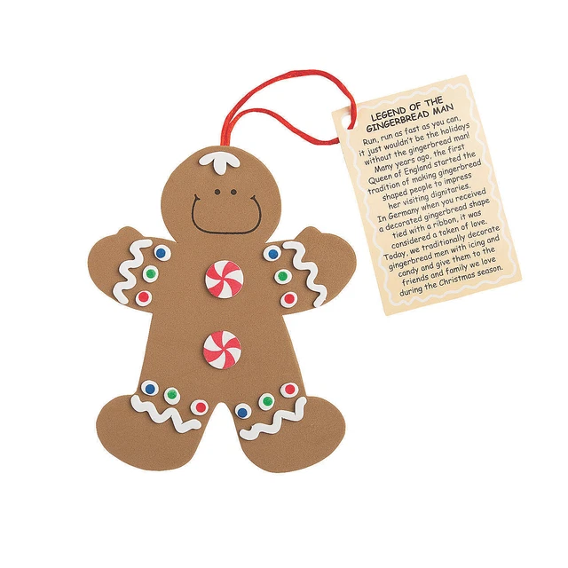 "Legend Of The Gingerbread Man" Christmas Ornament Craft Kit