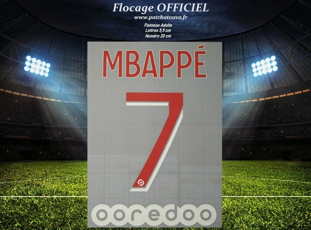 Flocage PSG 2018/19 N°7 Mbappé - Junior - Monblason - Maison