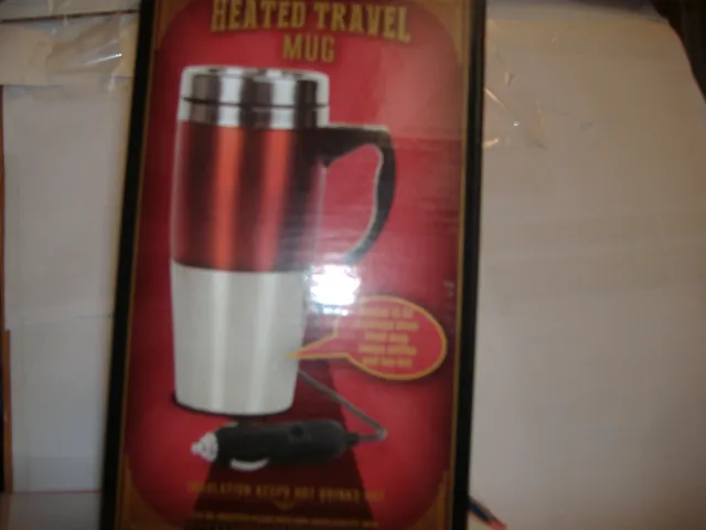 Heated travel mug Stainless Steel Heated Travel Mug 15 oz 12V DC Adapter 2