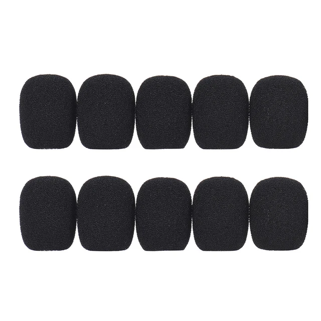 10*    Headset Microphone Windscreen Mic Sponge Foam Cover Z9J1