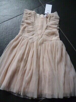 Girls Pink Tulle Glitter Dress.Fully Lined Age 6-7 Years.MARKS AND SPENCER .BNWT