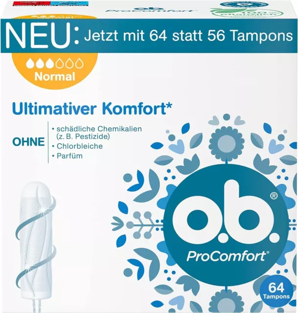 o.b. Tampon ProComfort Normal for Medium ,to Stronger Days Ultimate Comfort* and