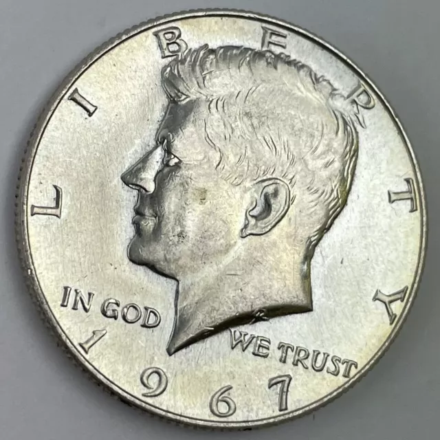 USA Vereinigte Staaten von Amerika 1967 Halber Dollar Silbermünze