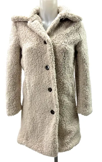 J Crew Women's Teddy Sherpa Jacket Coat SZ XXS