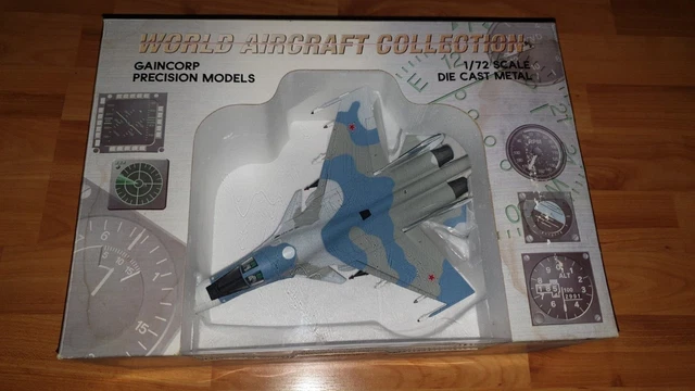 Maquette Diecast Gaincorp 1/72 – Sukhoi SU-27 Flanker – Avion De Chasse – Occasion