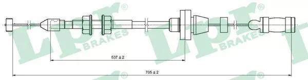 LPR GASZUG GASBOWDENZUG GASSEILZUG passend für FIAT SEICENTO | C0130A