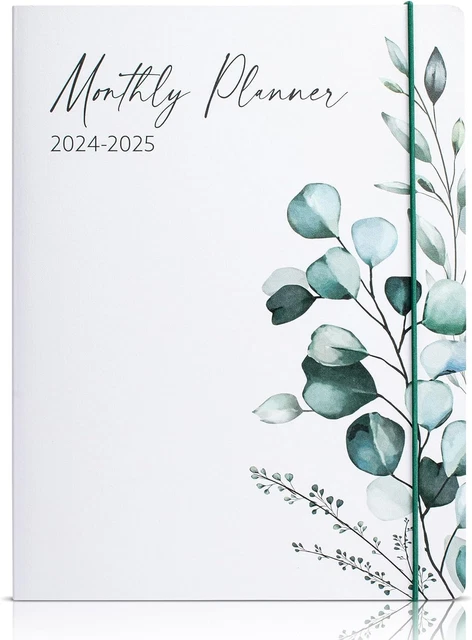 SIMPLIFIED 2024-2025 MONTHLY Planner and Calendar Book - Beautiful