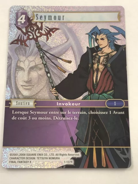 Carte Final Fantasy - FFTCG - Seymour - Foil / Holo - 1-137R - FR - Neuf