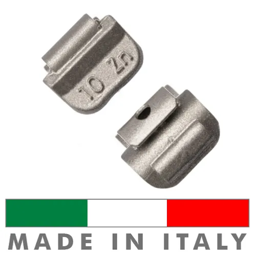 100 X Pesi Equilibratura cerchi ferro da 10g - Contrappesi zinco MADE IN ITALY