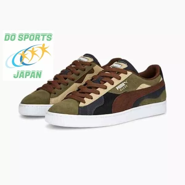 PUMA Suede Camo Wave Unisex Sneakers 389277 01 PUMA Olive-Chestnut Brown-Shadow