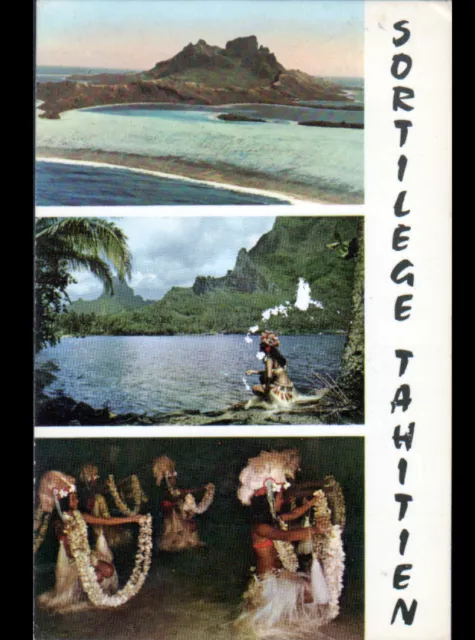 TAHITI (POLYNESIE) Film "SORTILEGE TAHITIEN" DANSEUSES en 1972