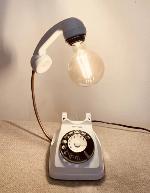 Bellissima lampada telefono a disco sip vero vintage 2
