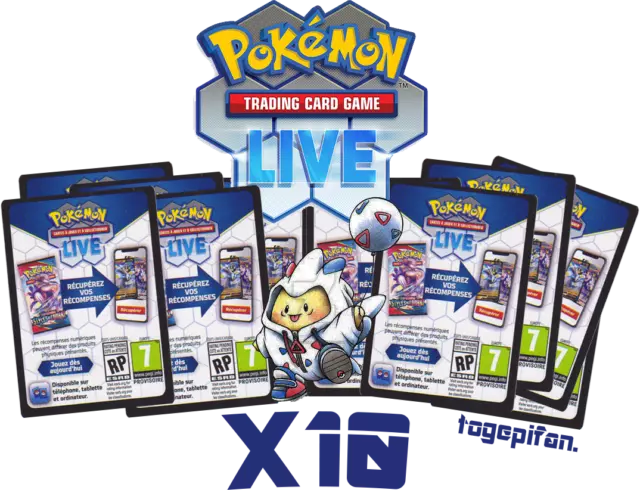 X10 Codes Pokemon Trading Card Live Online - Fast Mail