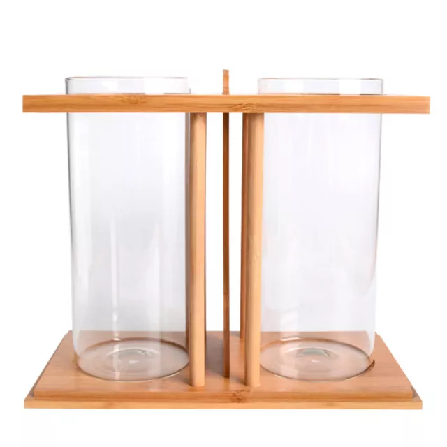 Ecology Mini Fish Tank Glass Goldfish Betta Aquarium Office Living Room Decorate 9