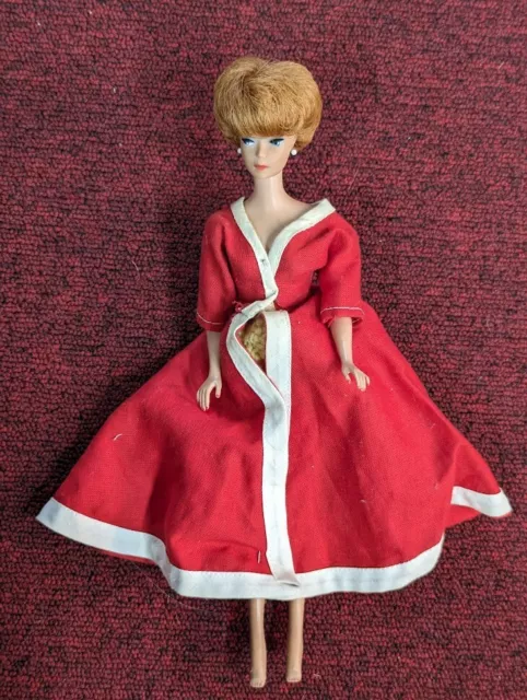 Vintage Mattel S Blonde Bubble Cut Barbie Midge Doll Short Hair Red Dress Picclick