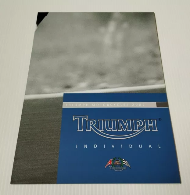 Triumph Gamme 2002 Prospectus Catalogue Brochure Moto