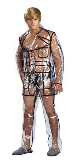 Bruno Clear Vinyl Suit Costume Adult Large
