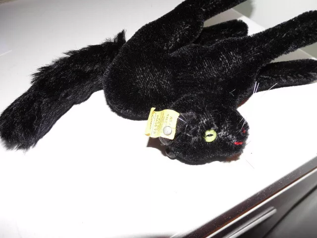 Biete alte schwarze Buckelkatze von Steiff an! Tom Cat 3