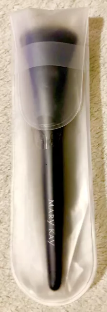 Mary Kay Blush Brush- 6.5" Black Makeup Loose Powder Brush W/Case-New Mary Kay Blush Brush- 6.5" Black Makeup Loose Powder Brush W/Case-New