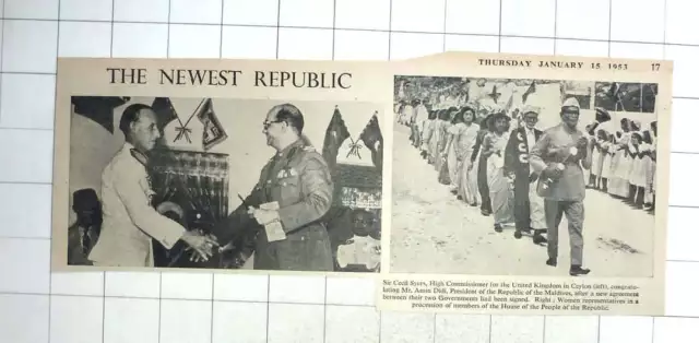 1953 New Republic Of The Maldives, Amin Didi, Women Representatives