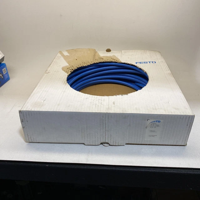 Festo PUN-12X2-BL Pneumatic Blue Plastic Hose Open Box 90-100% Complete 50M