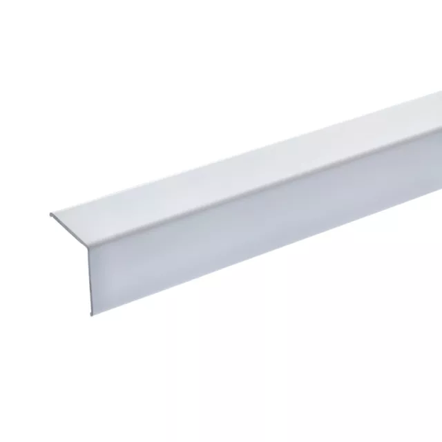 Protector de esquina de aluminio perfil de protección de esquina autoadhesivo perfil angular ángulo blanco RAL 9016