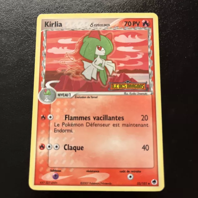 CARTE POKEMON Kirlia reverse BLOC EX - ILE DES DRAGONS - ESPECE DELTA - 33/101
